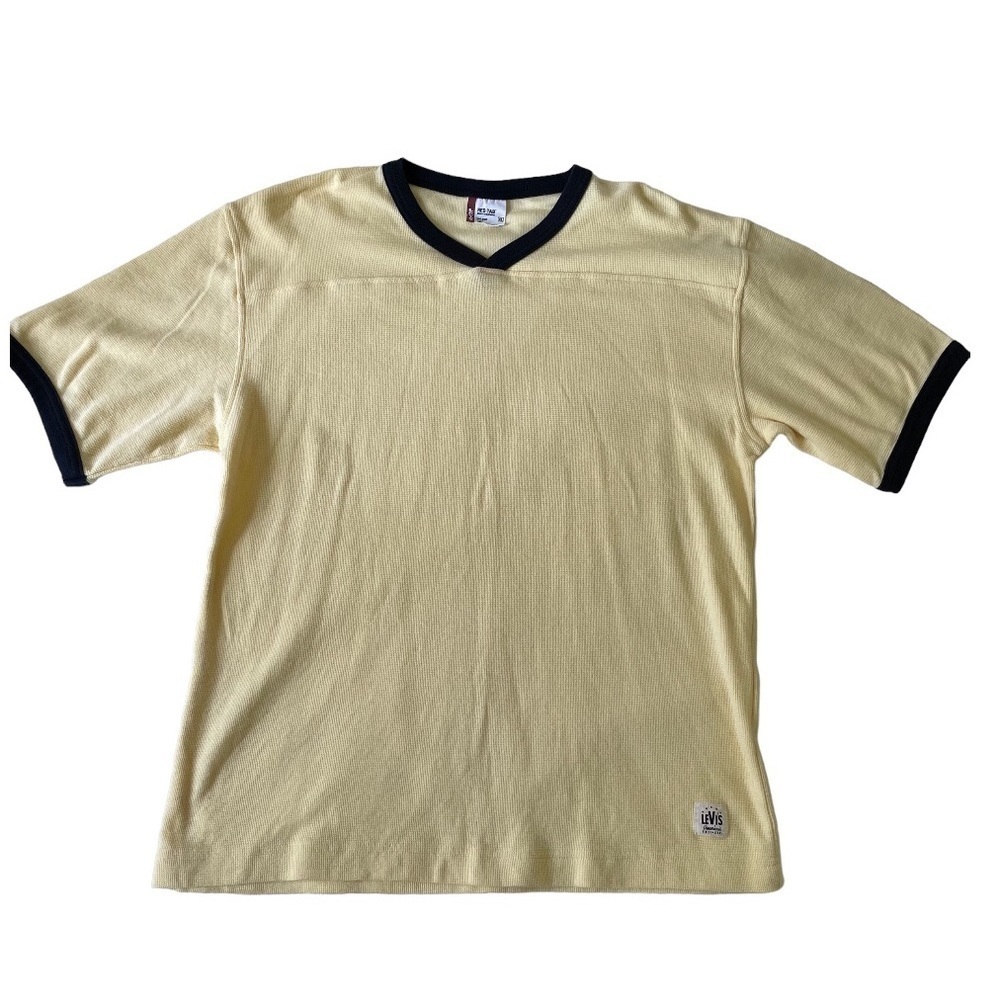 Levi's Red Tab Waffle Knit V Neck Tee Shirt